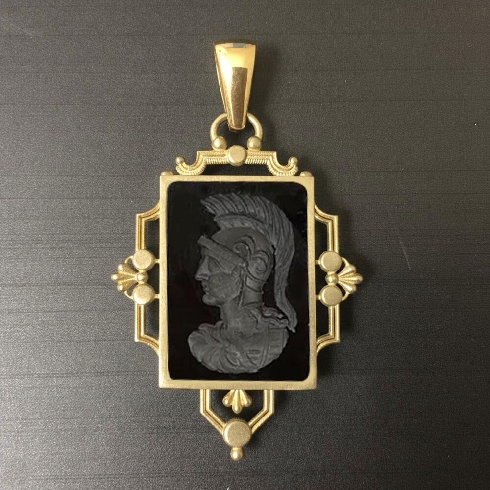 Custom Gemstone Intaglio Carving, Victorian jewelry Personalize Pendant ,Valentine's Day - Gift for Loved Ones